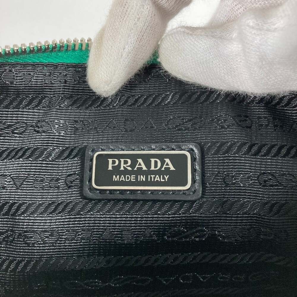 Prada Triangle Logo Zip Crossbody Bag #251079P11B - Picture 8 of 9